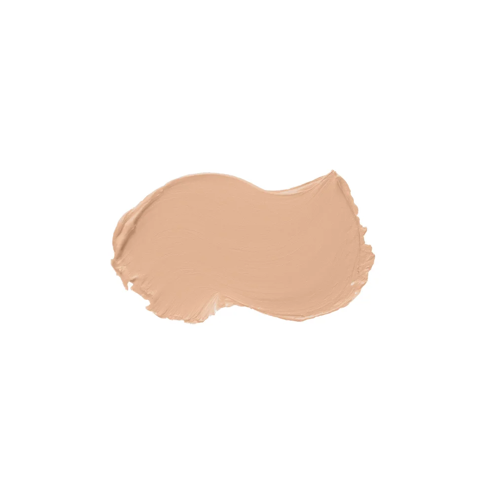Swatch of light beige foundation makeup