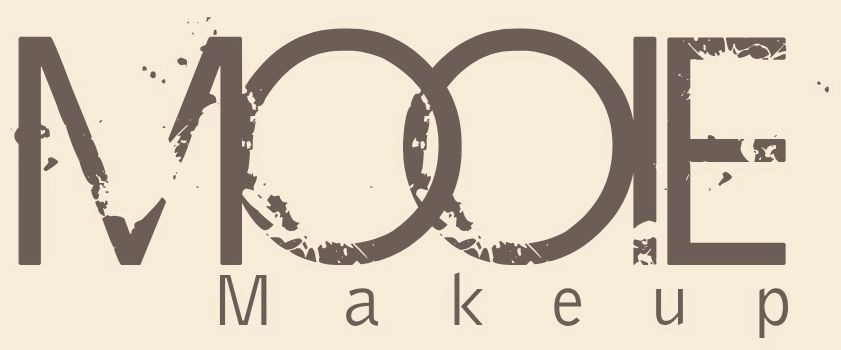 MOOIE Makeup logo on beige background